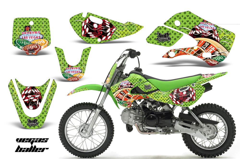 Kawasaki KLX 110 KX 65 00-09 NP Graphic Kit VB G